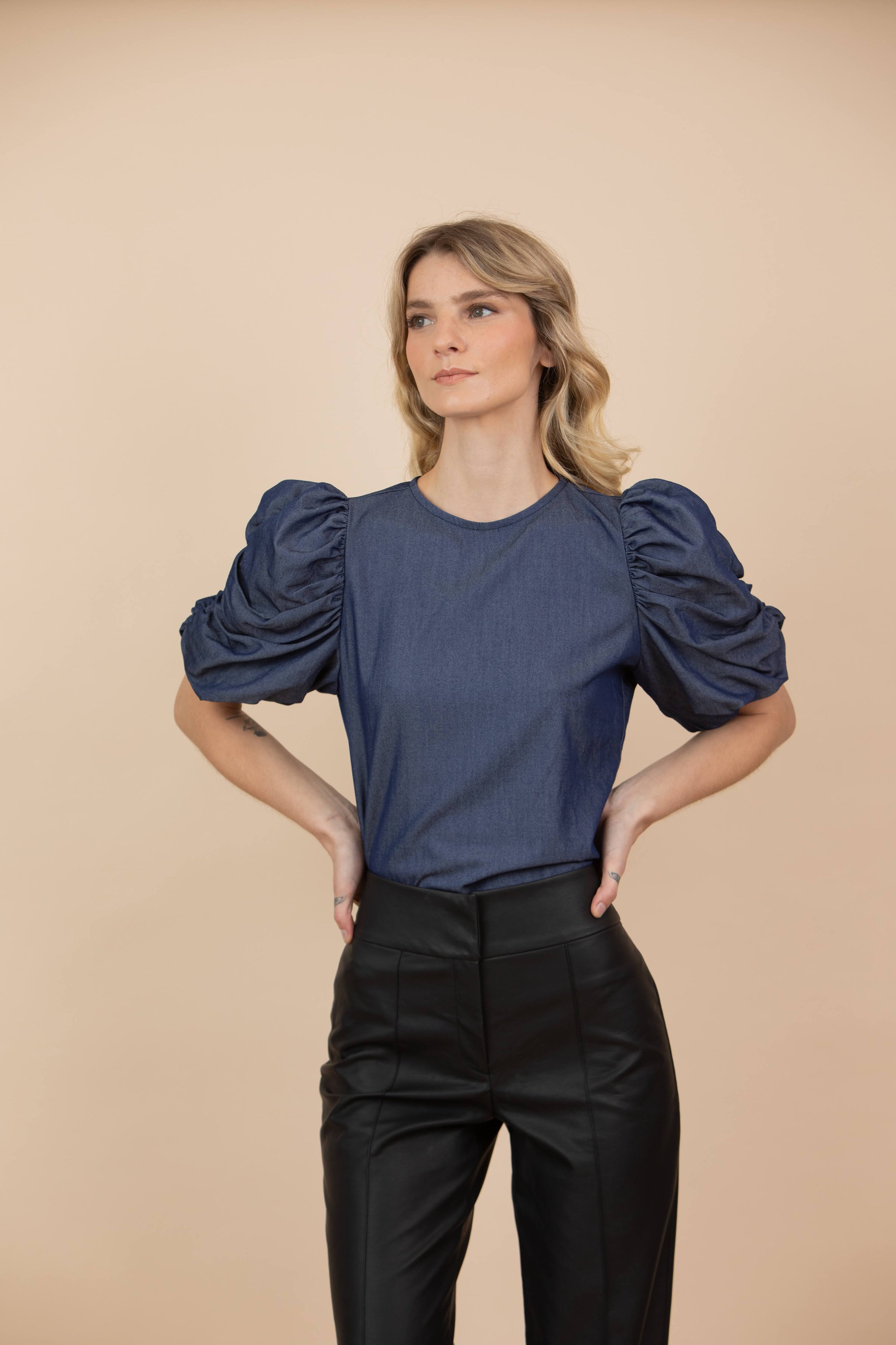 Blusa Elena Azul Jean