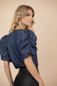 Blusa Elena Azul Jean