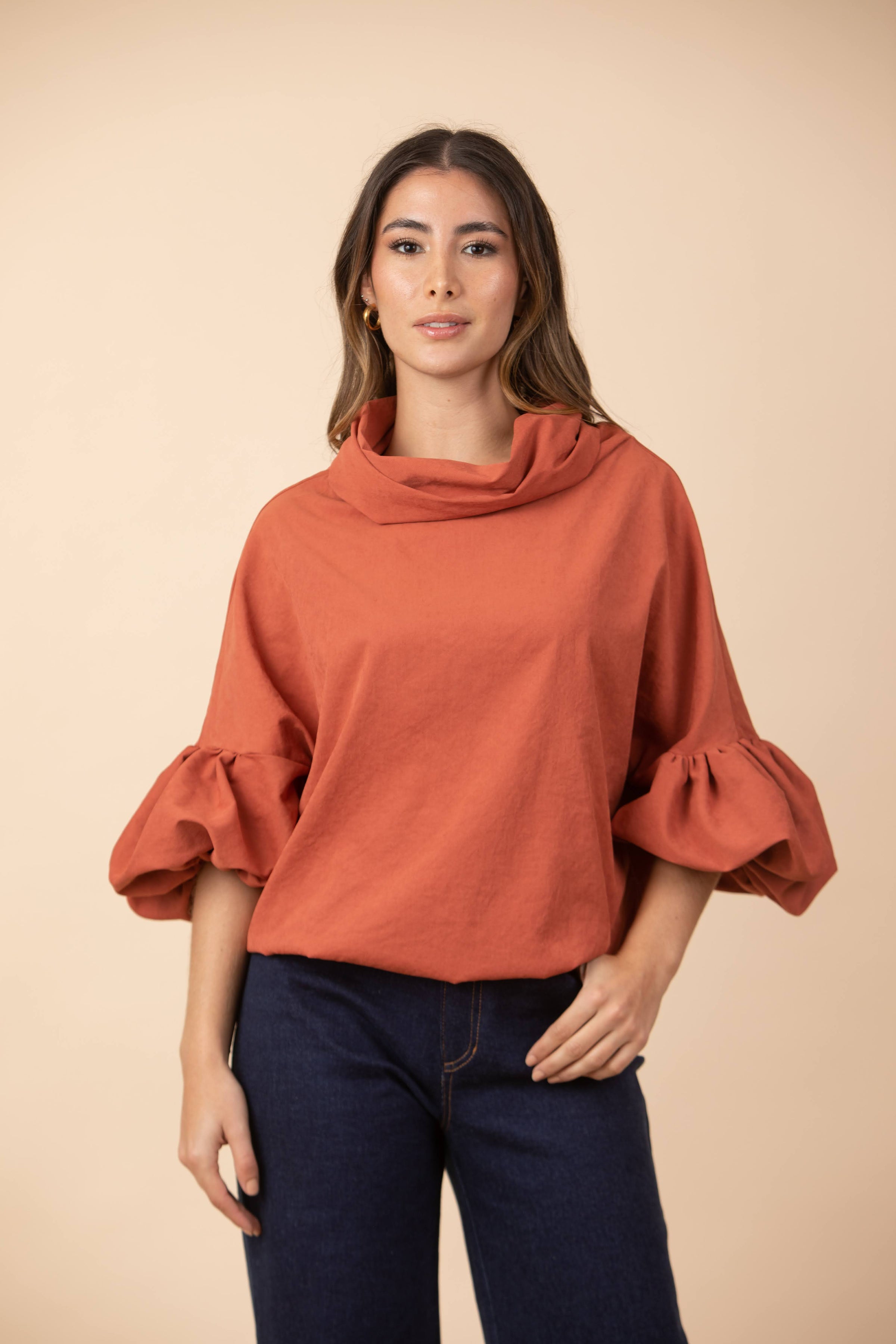 Buzo Florencia Ladrillo Manga Corta