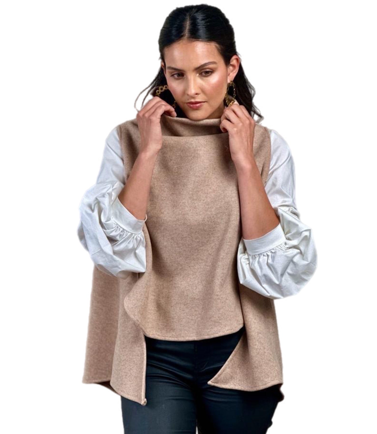 Chaleco Desigual Paño Camel