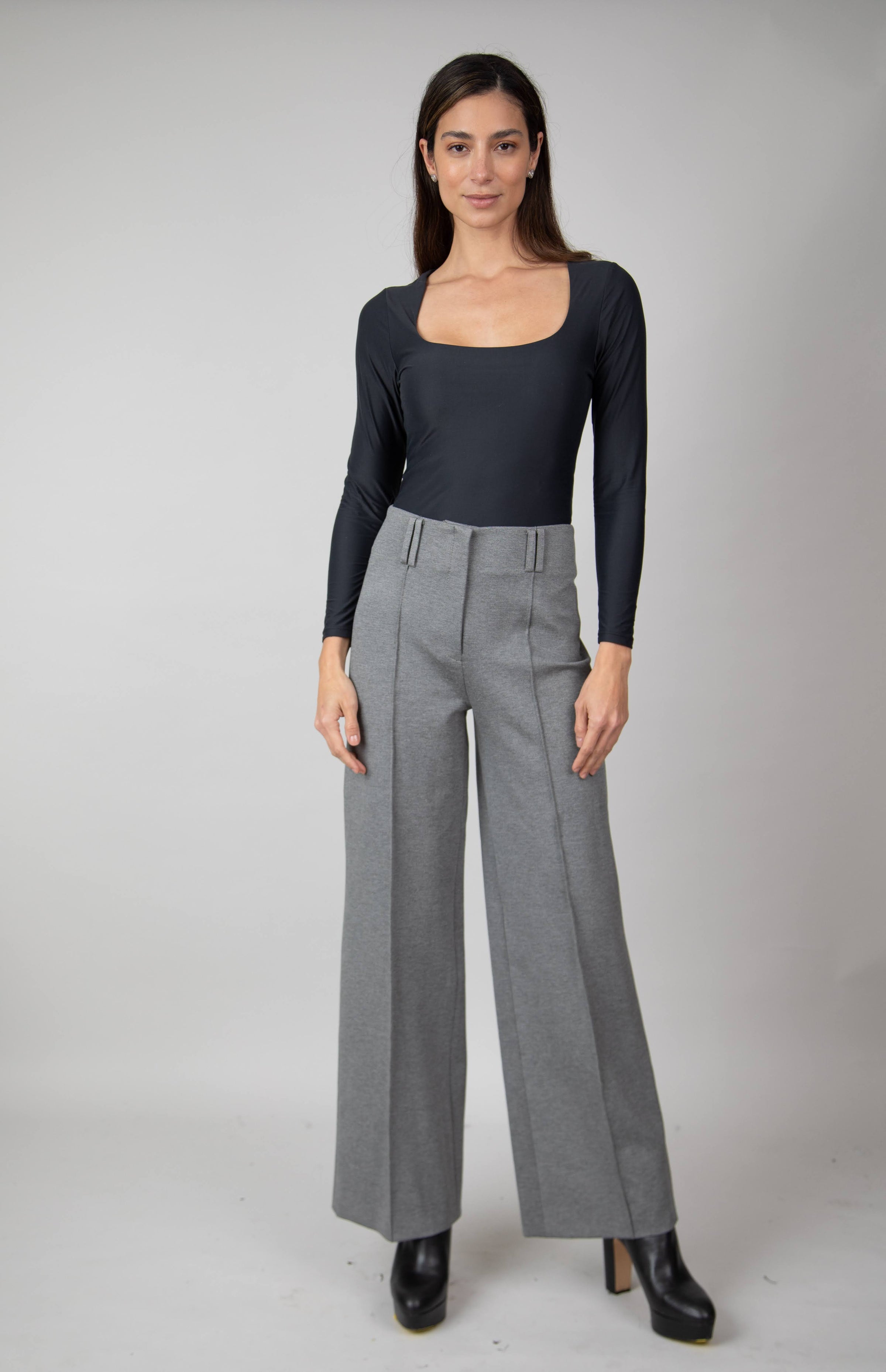 Pantalón Presillas En Ponti