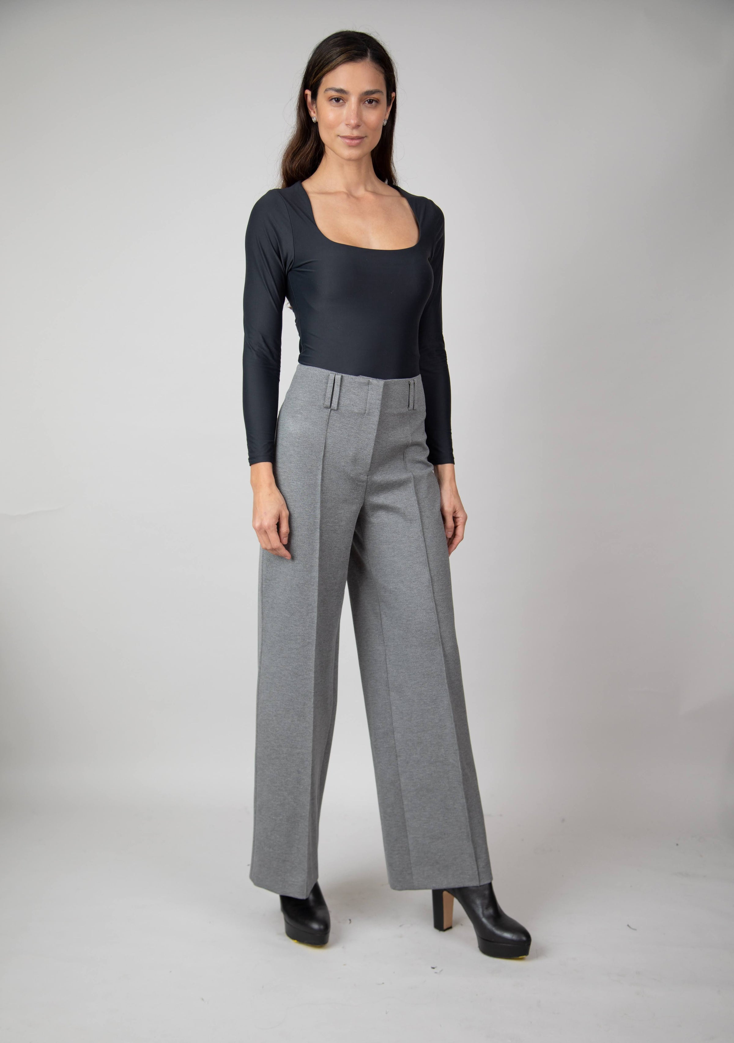 Pantalón Presillas En Ponti