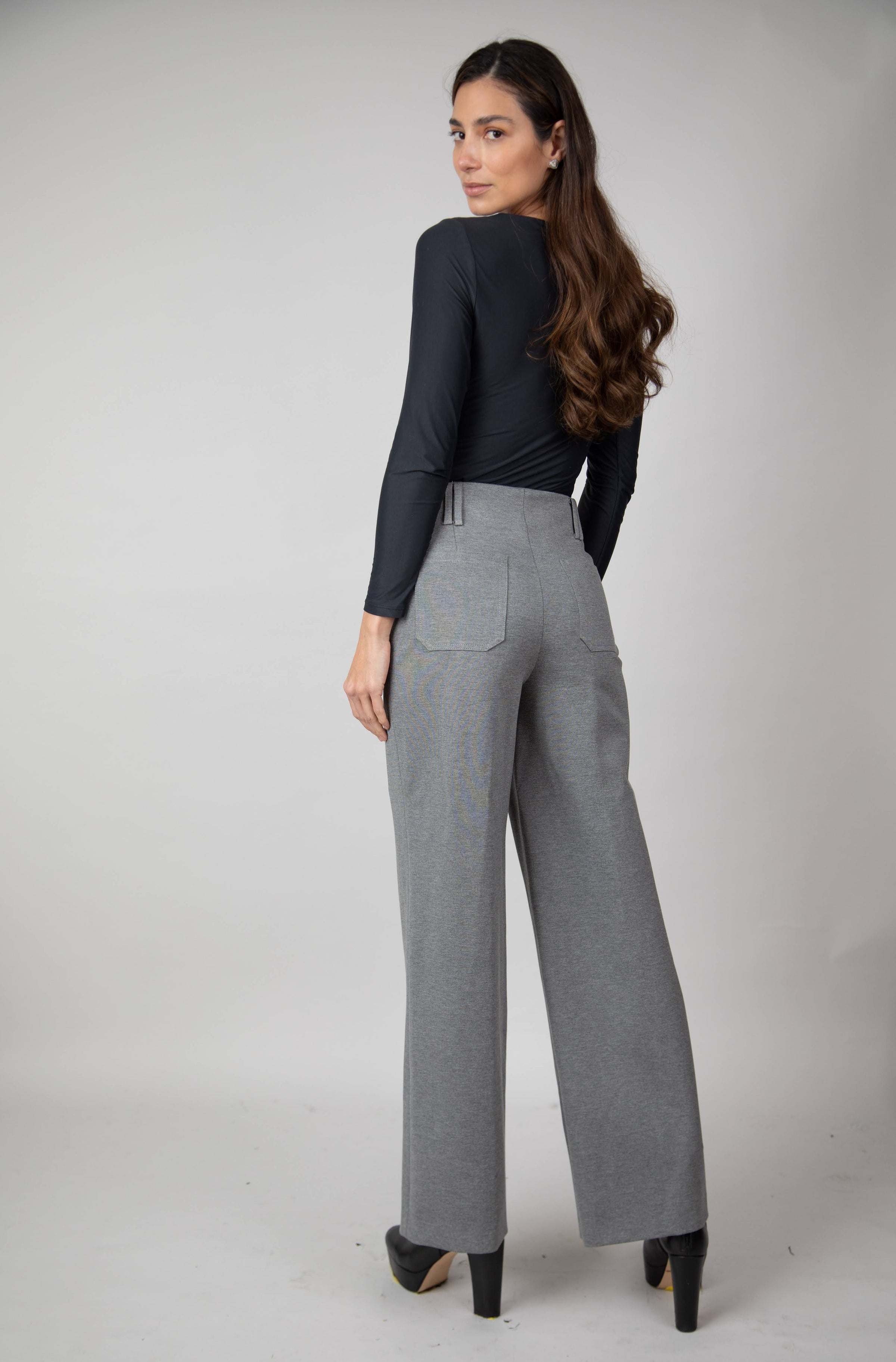 Pantalón Presillas En Ponti