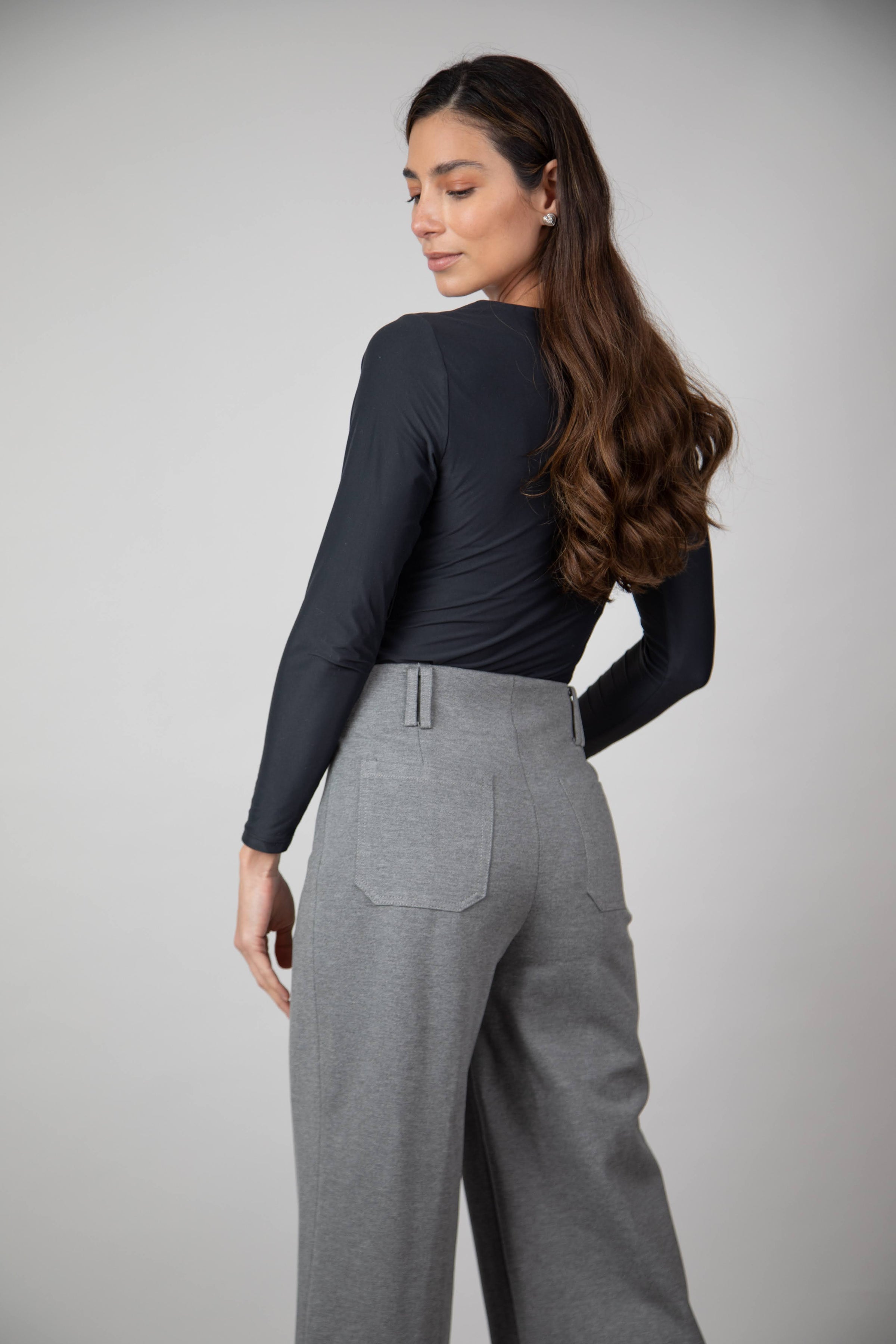 Pantalón Presillas En Ponti