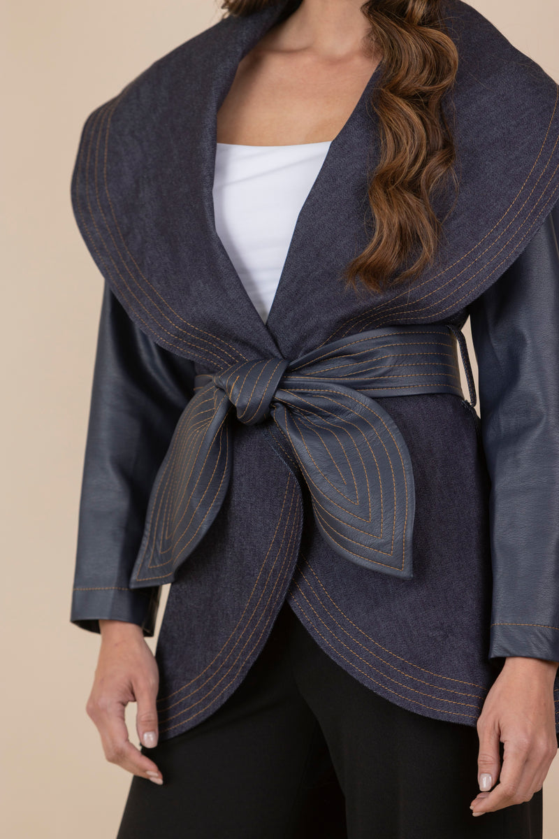 Chaqueta María Jean Ecocuero