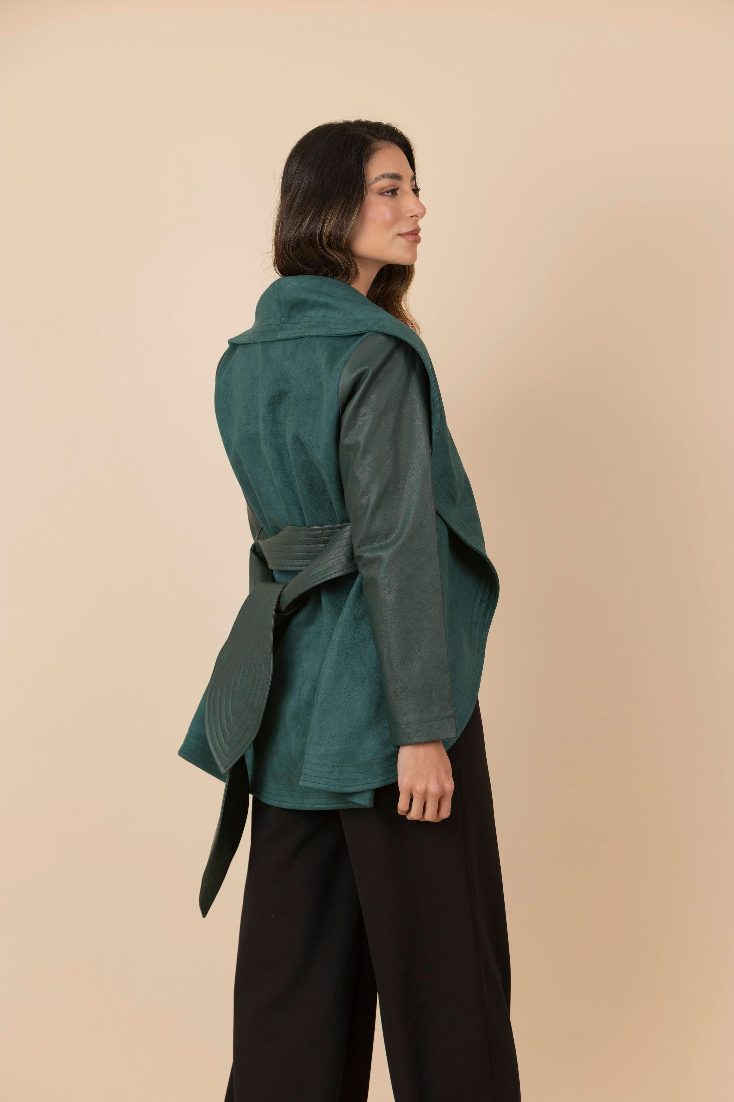 Chaqueta María Verde Botella