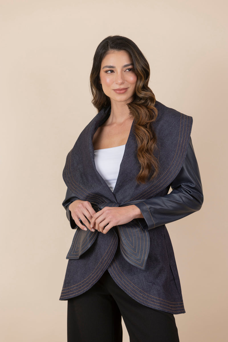 Chaqueta María Jean Ecocuero