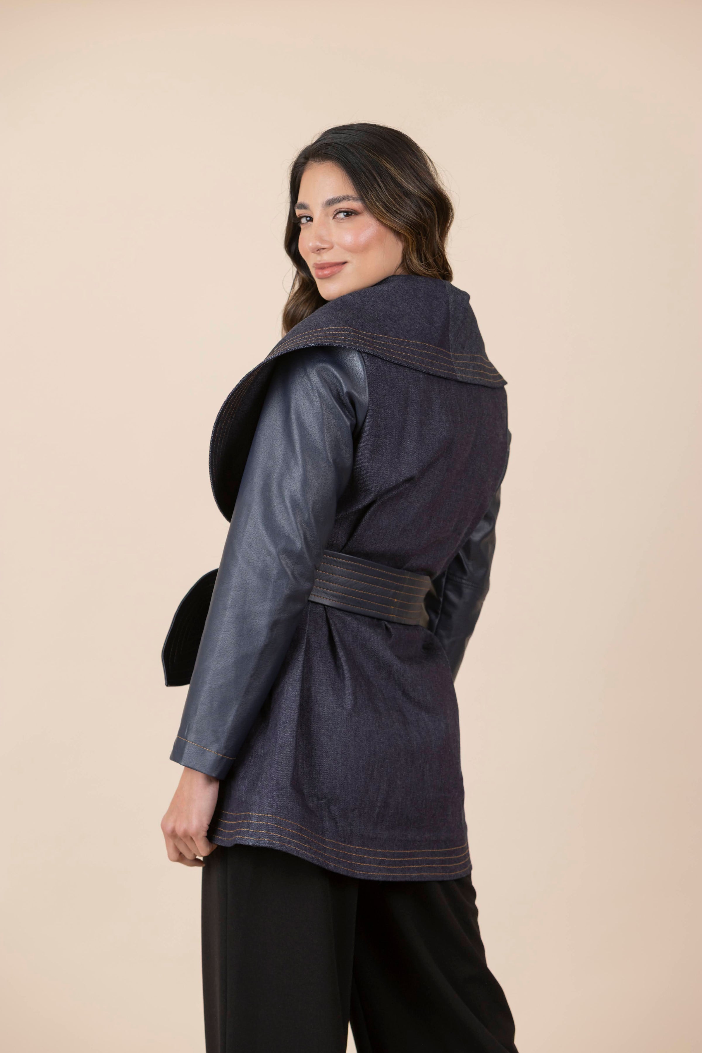 Chaqueta María Jean Ecocuero