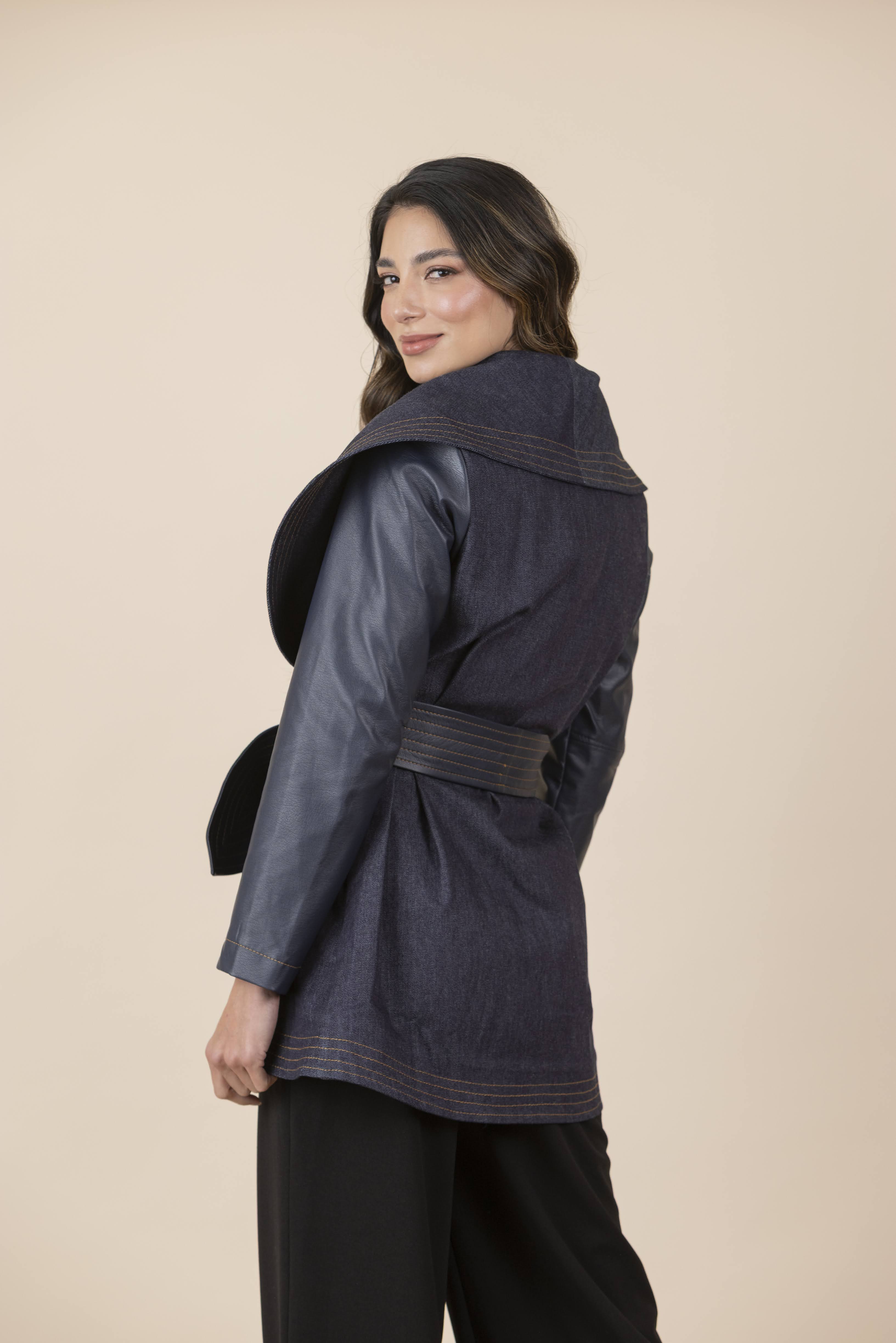 Chaqueta María Jean Ecocuero
