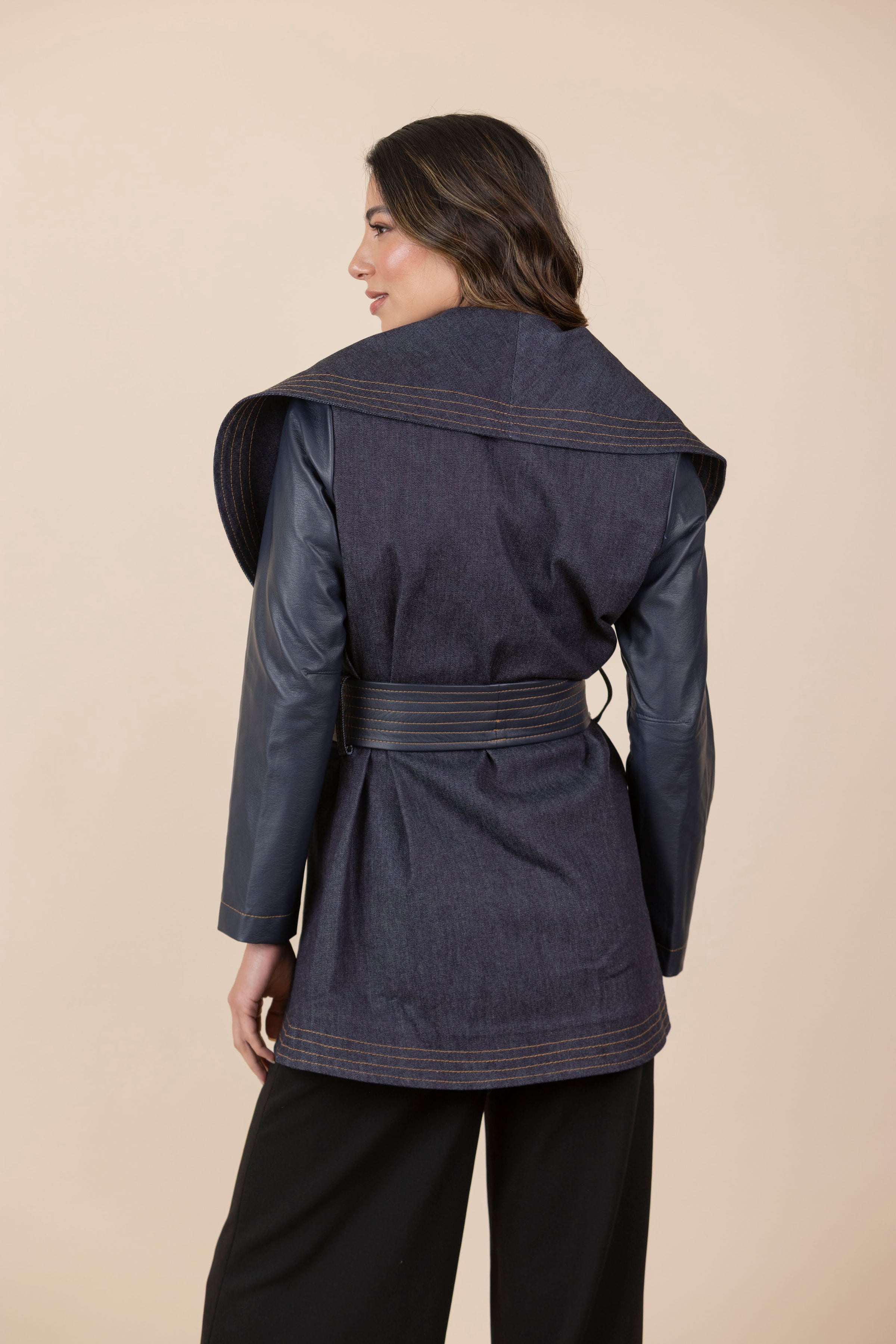 Chaqueta María Jean Ecocuero