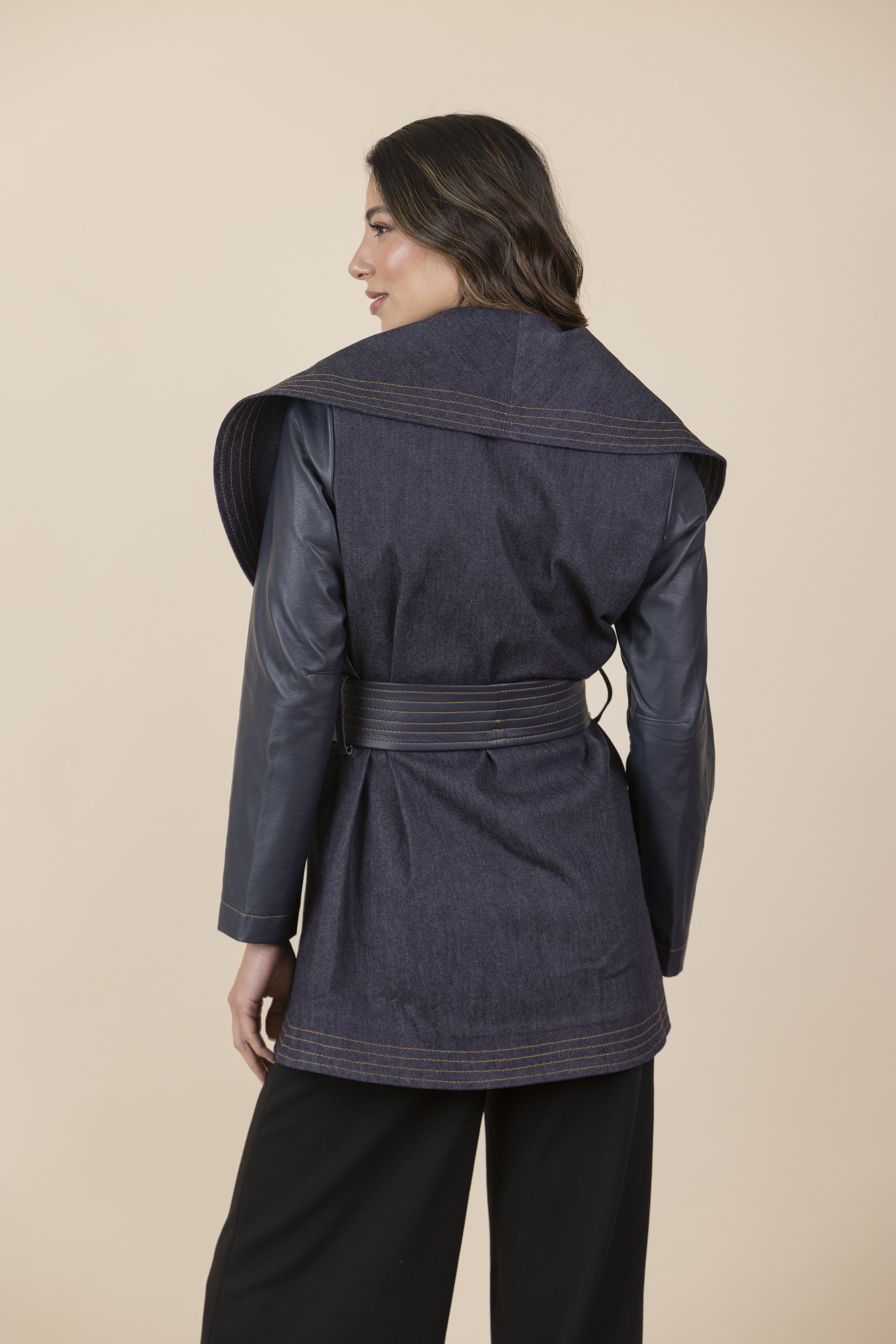 Chaqueta María Jean Ecocuero