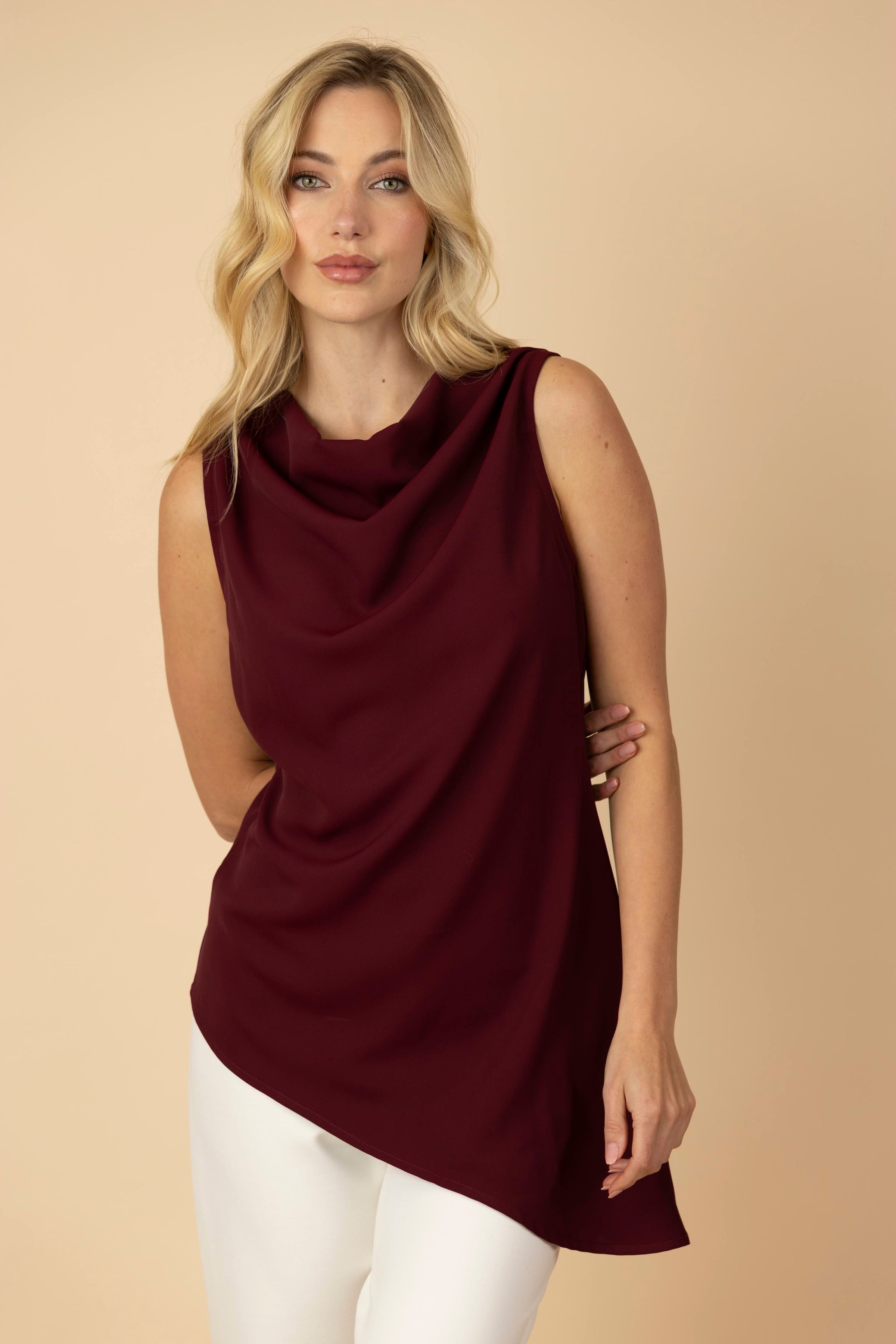 Blusa Sisa Cuello Drapeado Carla