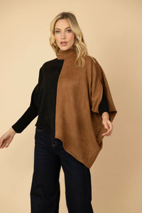 Blusón Sasha Negro / Camel