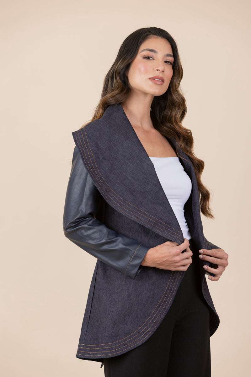 Chaqueta María Jean Ecocuero