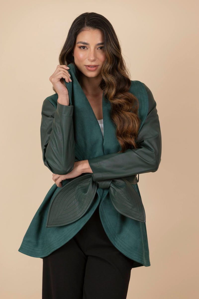 Chaqueta María Verde Botella