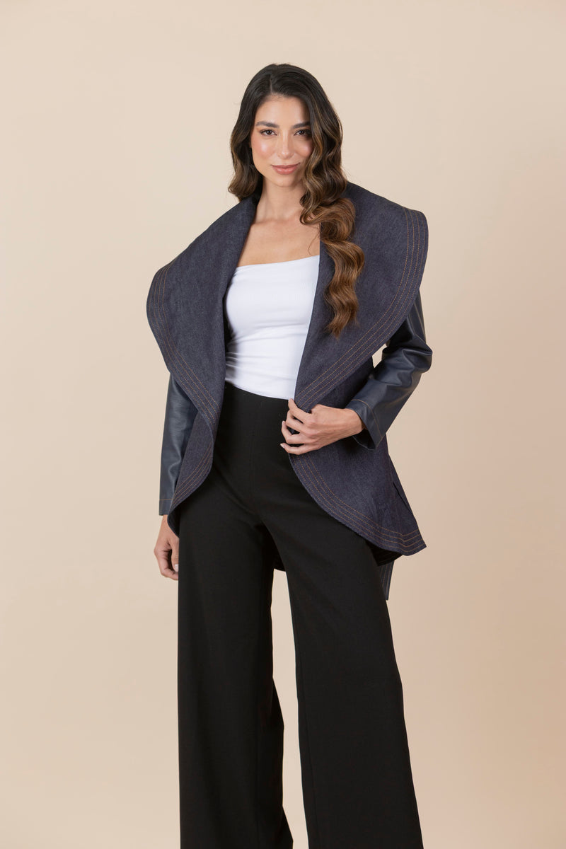 Chaqueta María Jean Ecocuero