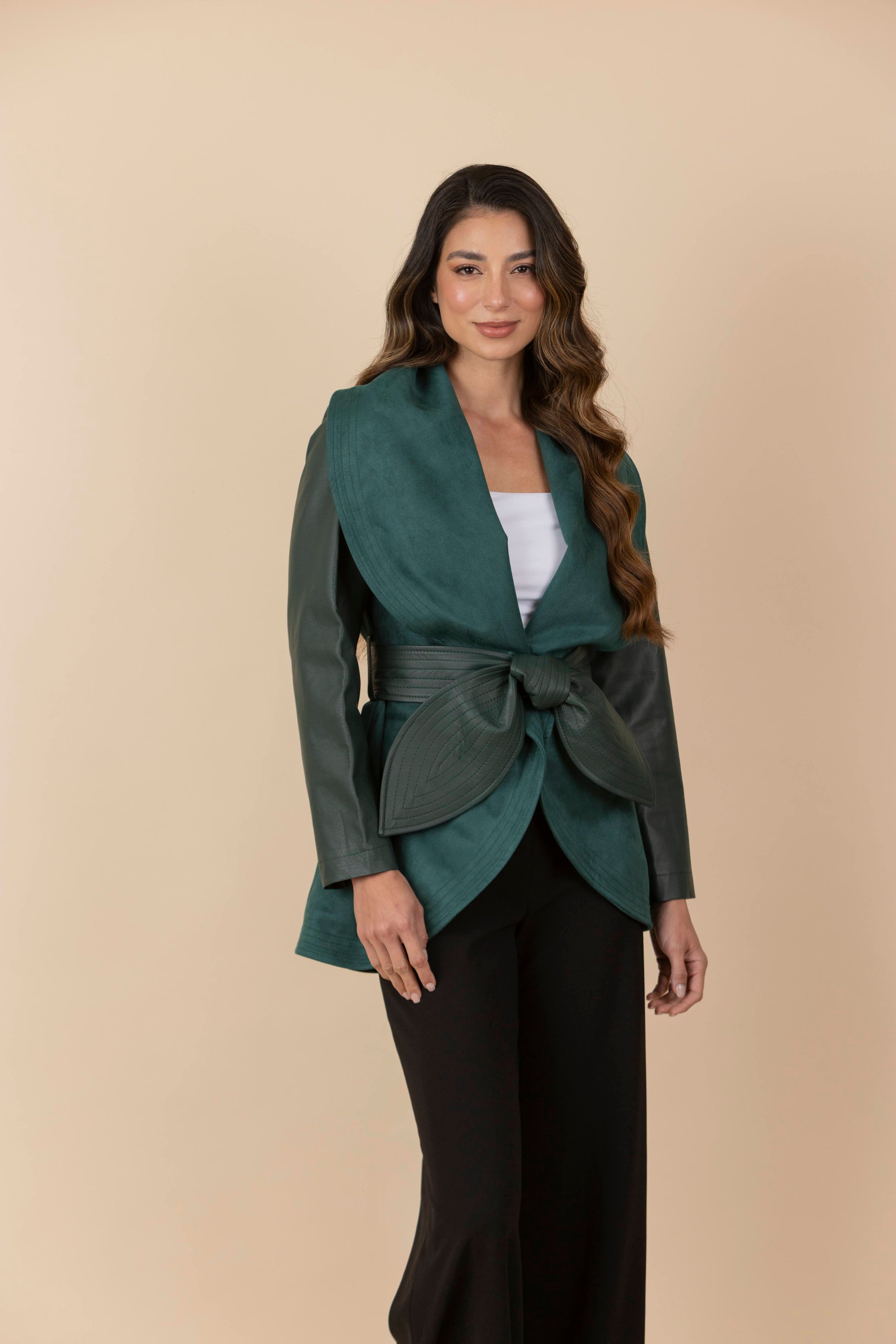 Chaqueta María Verde Botella