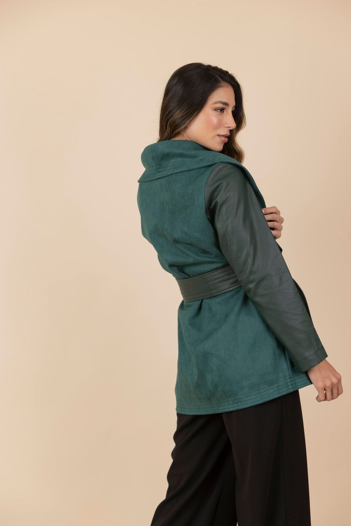 Chaqueta María Verde Botella