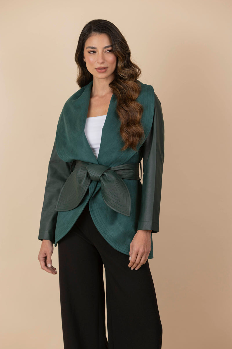 Chaqueta María Verde Botella