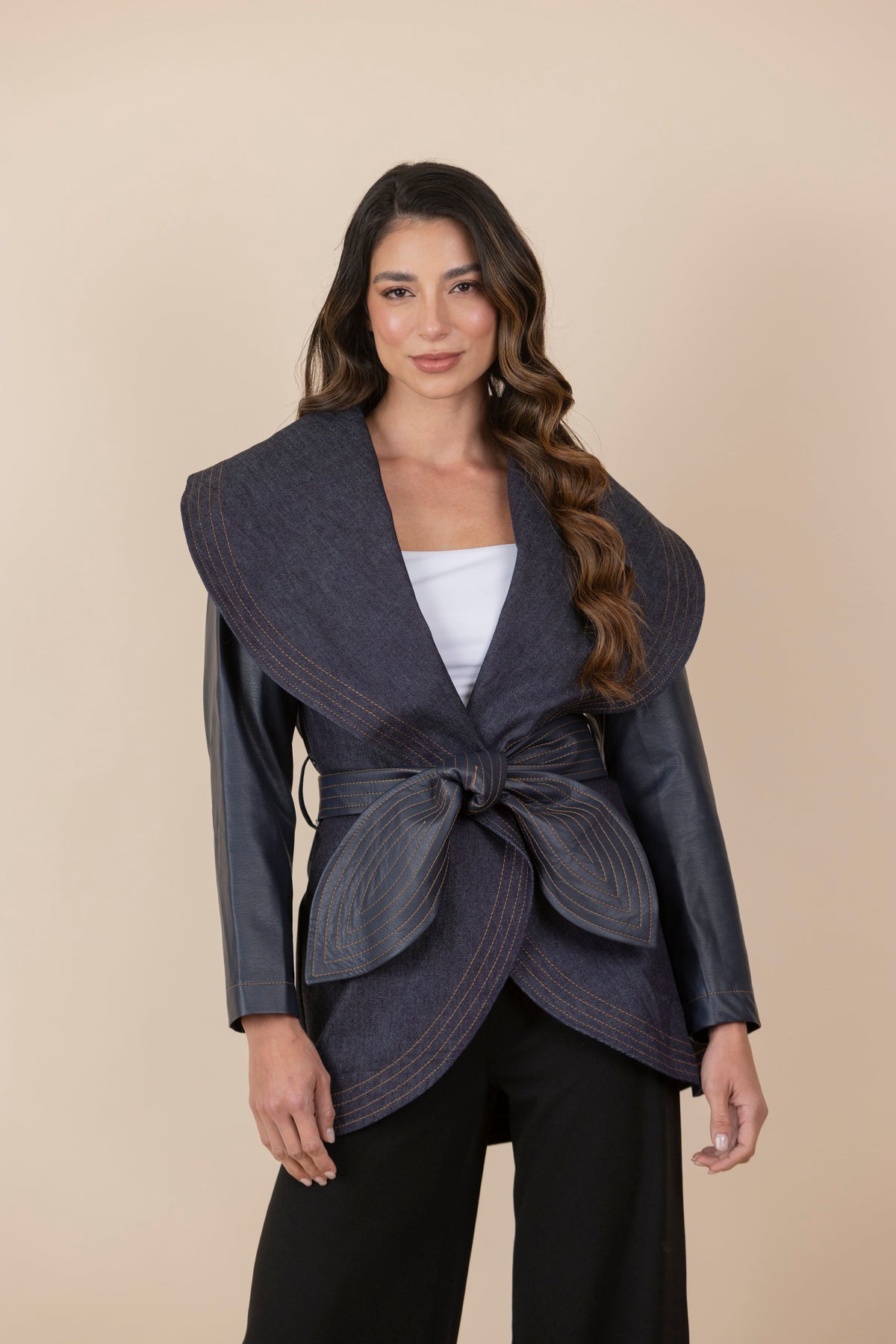 Chaqueta María Jean Ecocuero