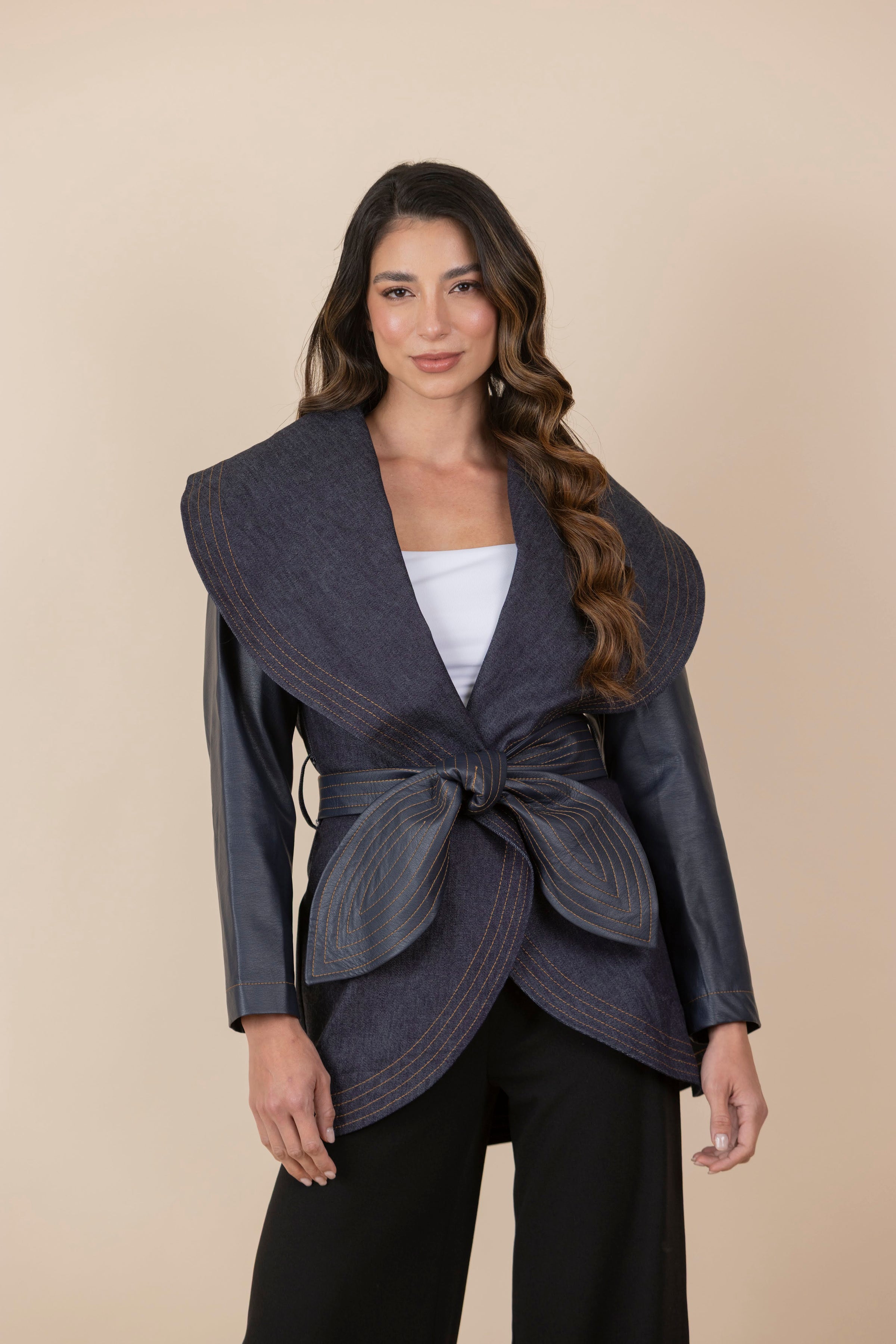 Chaqueta María Jean Ecocuero