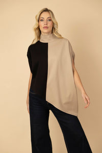 Blusón Sasha Ponti Negro/Beige