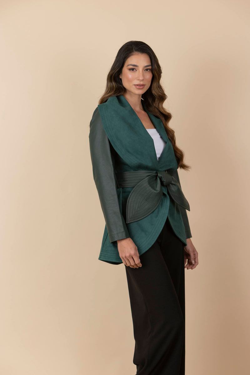 Chaqueta María Verde Botella