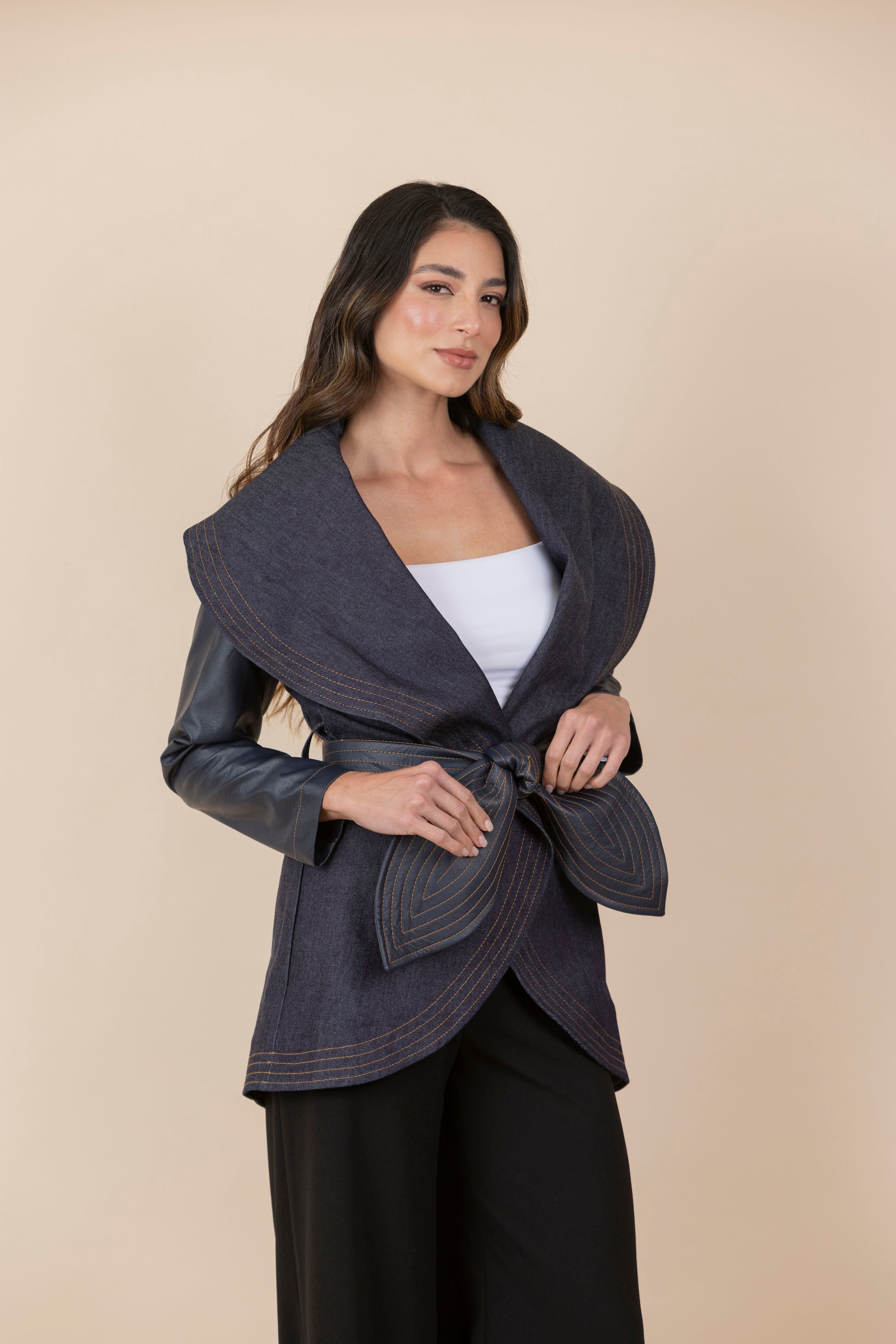 Chaqueta María Jean Ecocuero