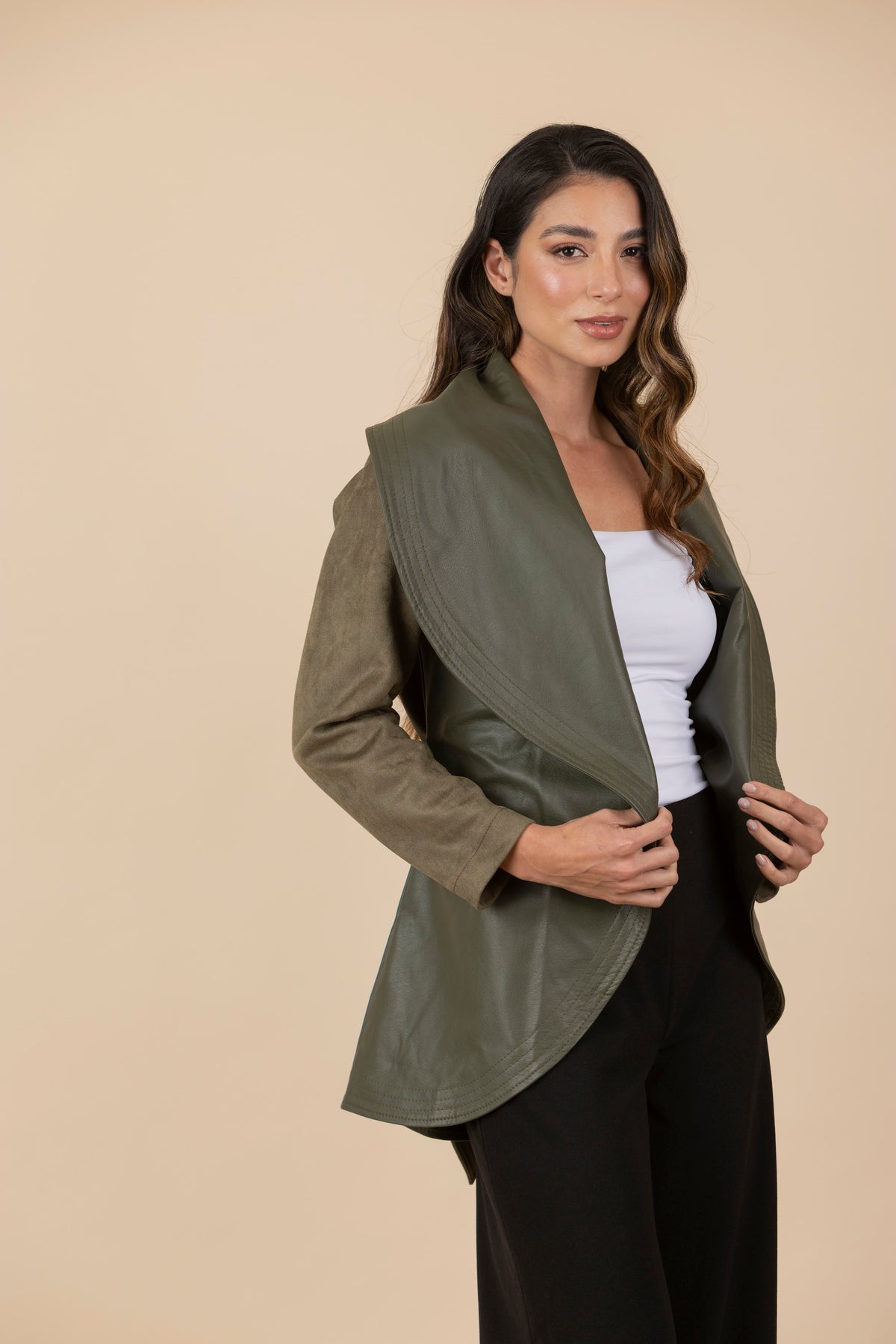 Chaqueta María Verde Olivo