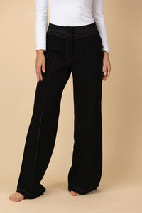 Pantalón Palazzo Ponti con Pespuntes