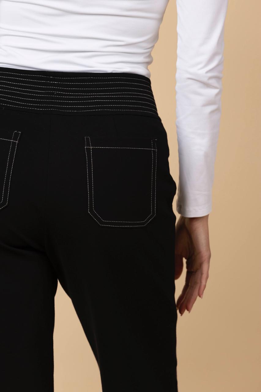 Pantalón Palazzo Ponti con Pespuntes