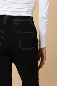 Pantalón Palazzo Ponti con Pespuntes