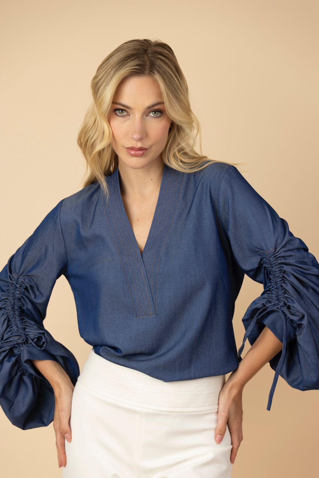 Blusa Juana Jean Chambray