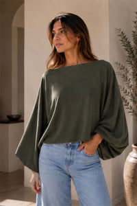 Blusa Amalia New York Verde Olivo