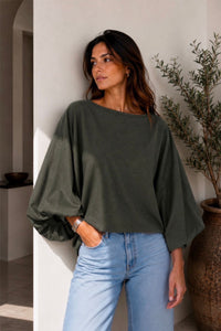 Blusa Amalia New York Verde Olivo