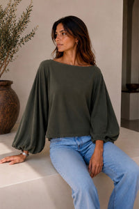 Blusa Amalia New York Verde Olivo