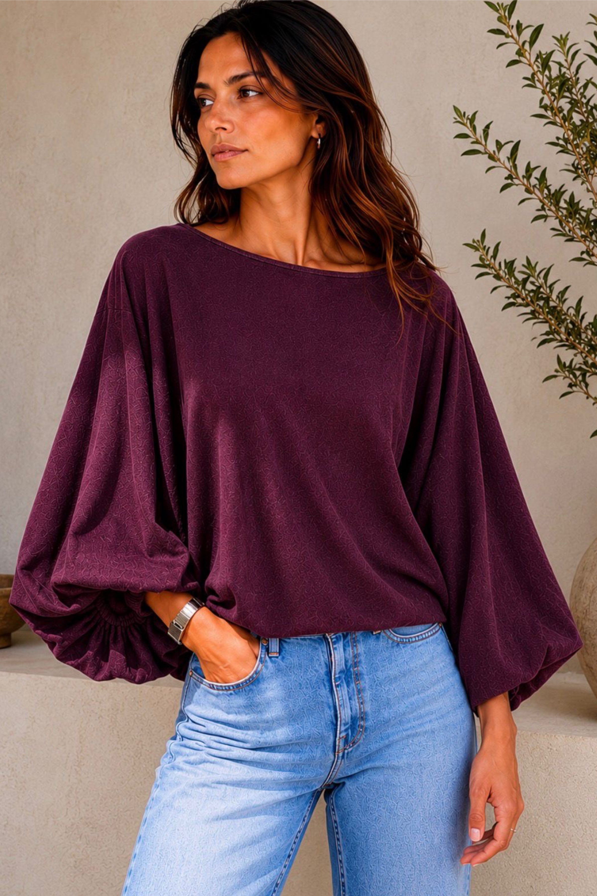 Blusa Amalia New York Vino