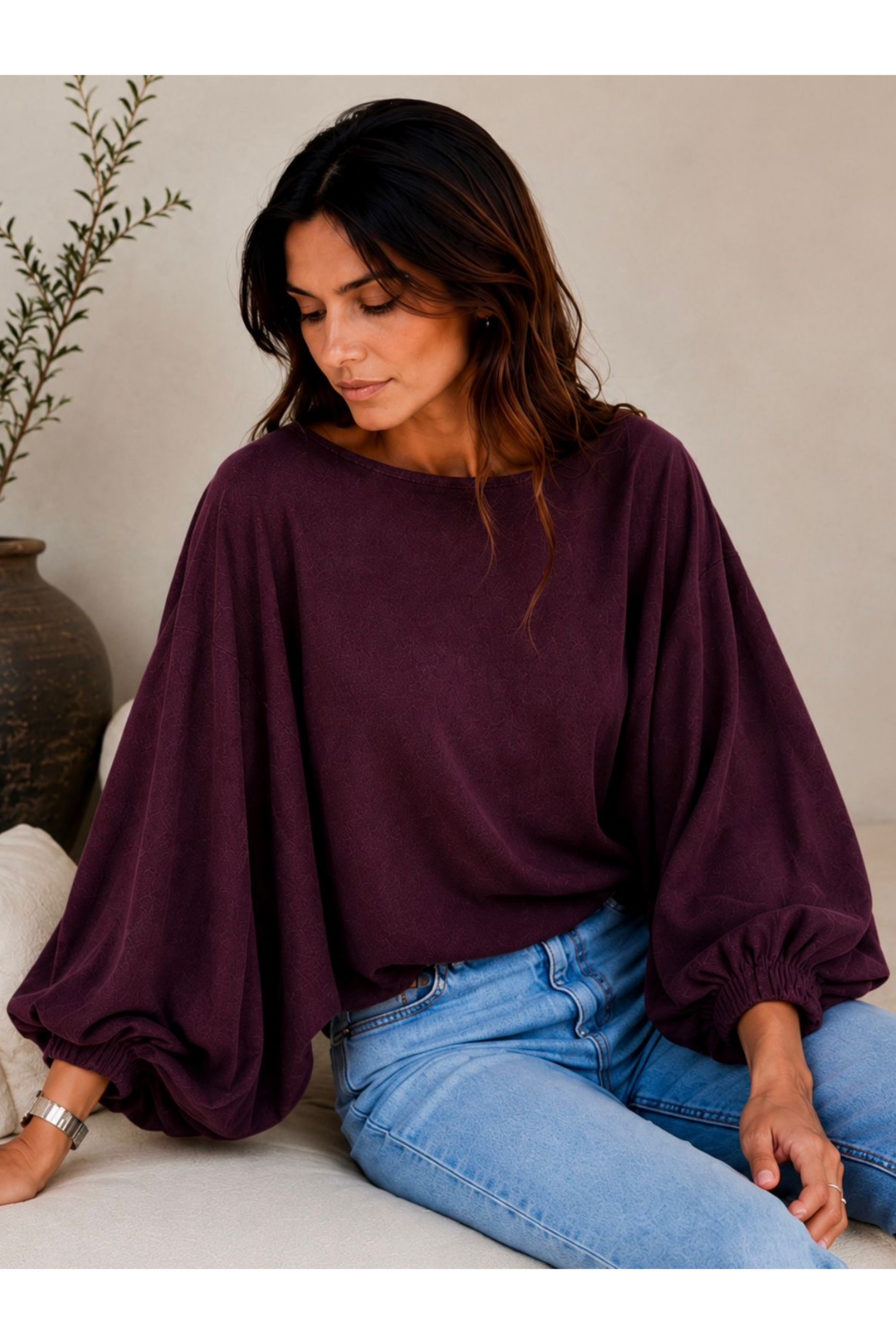 Blusa Amalia New York Vino