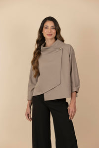 Blusa / Chaqueta Zoe Taupe