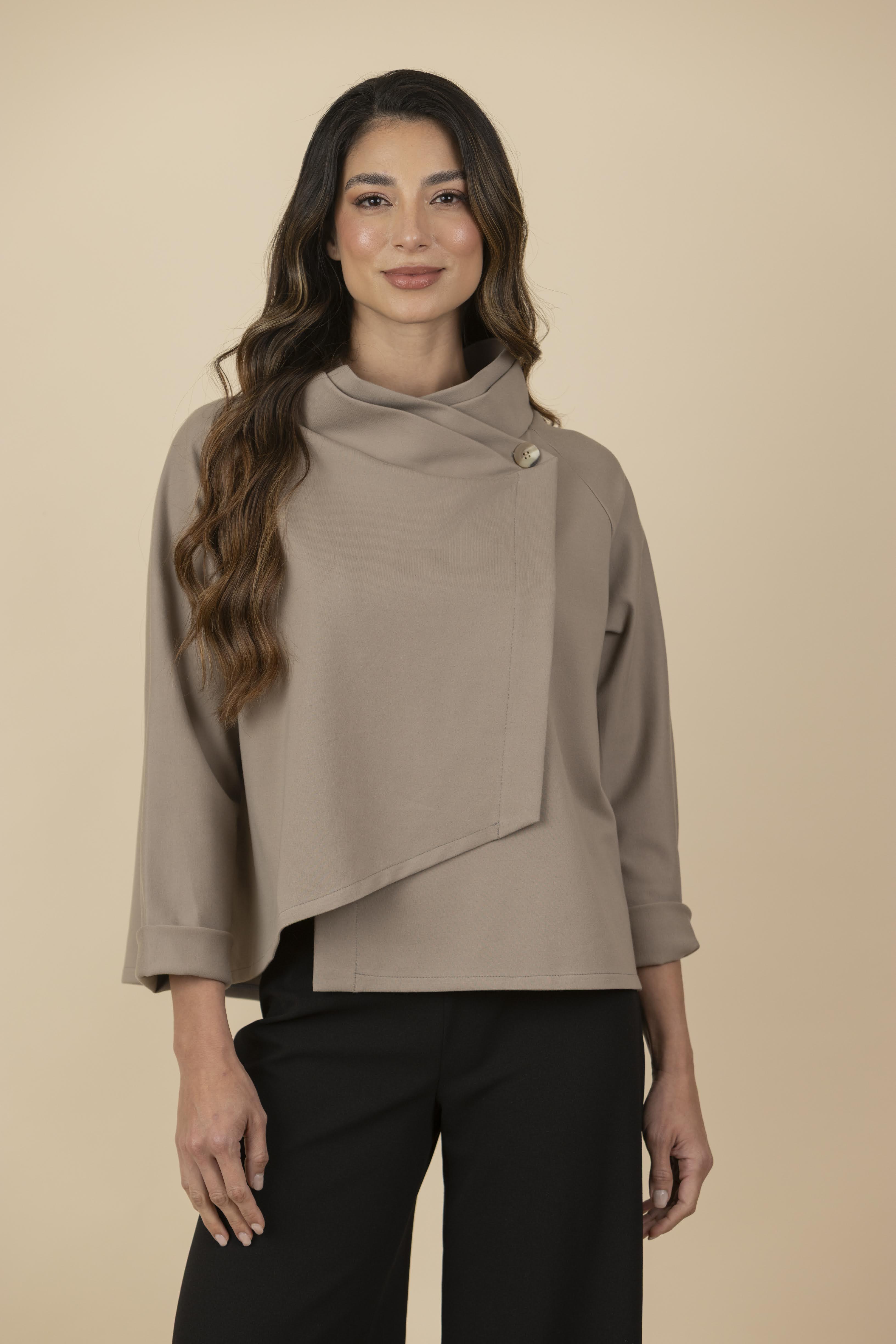 Blusa / Chaqueta Zoe Taupe