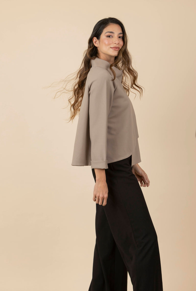 Blusa / Chaqueta Zoe Taupe