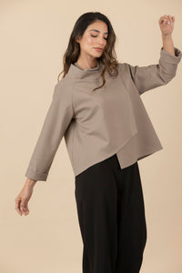 Blusa / Chaqueta Zoe Taupe