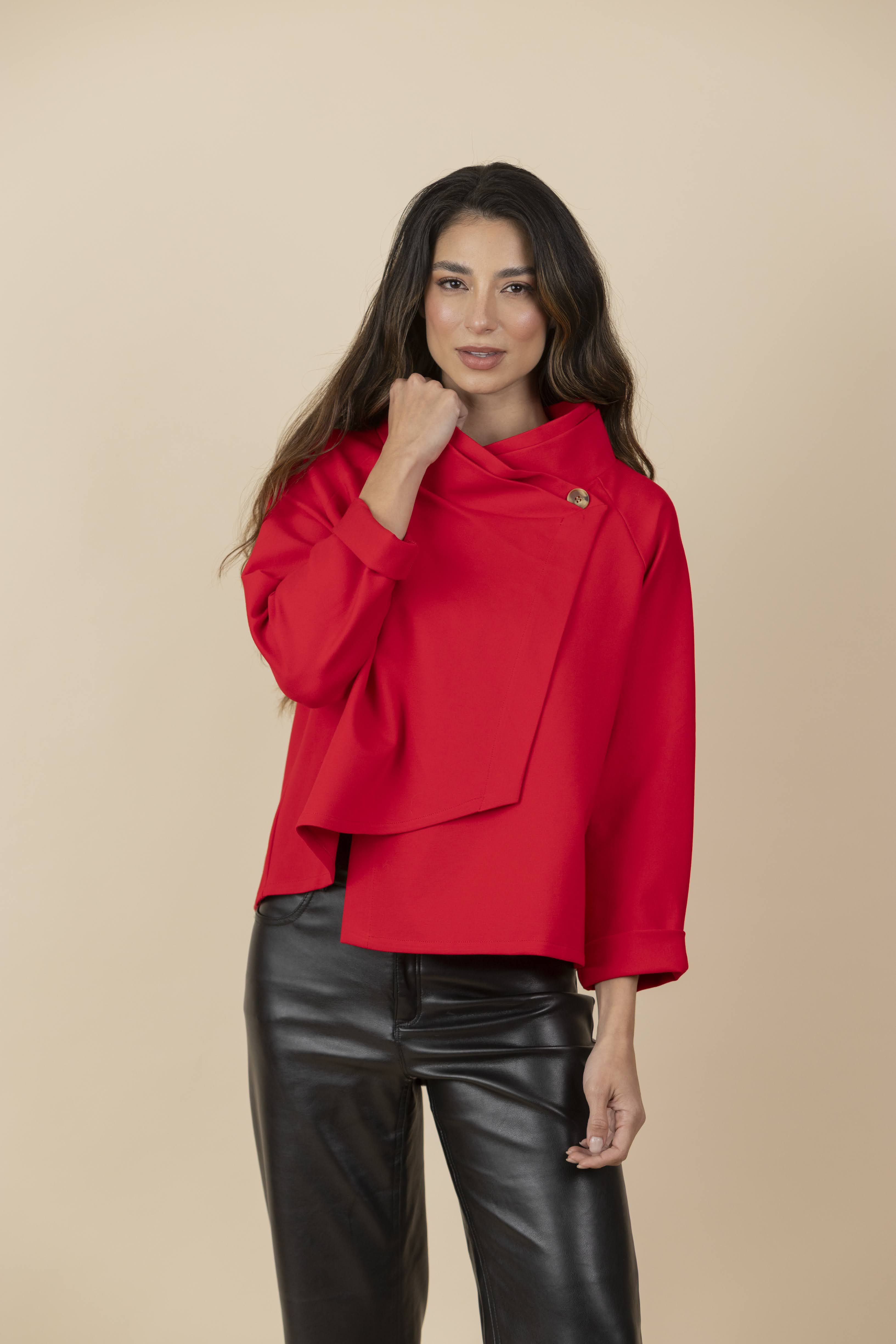Blusa / Chaqueta Zoe Roja