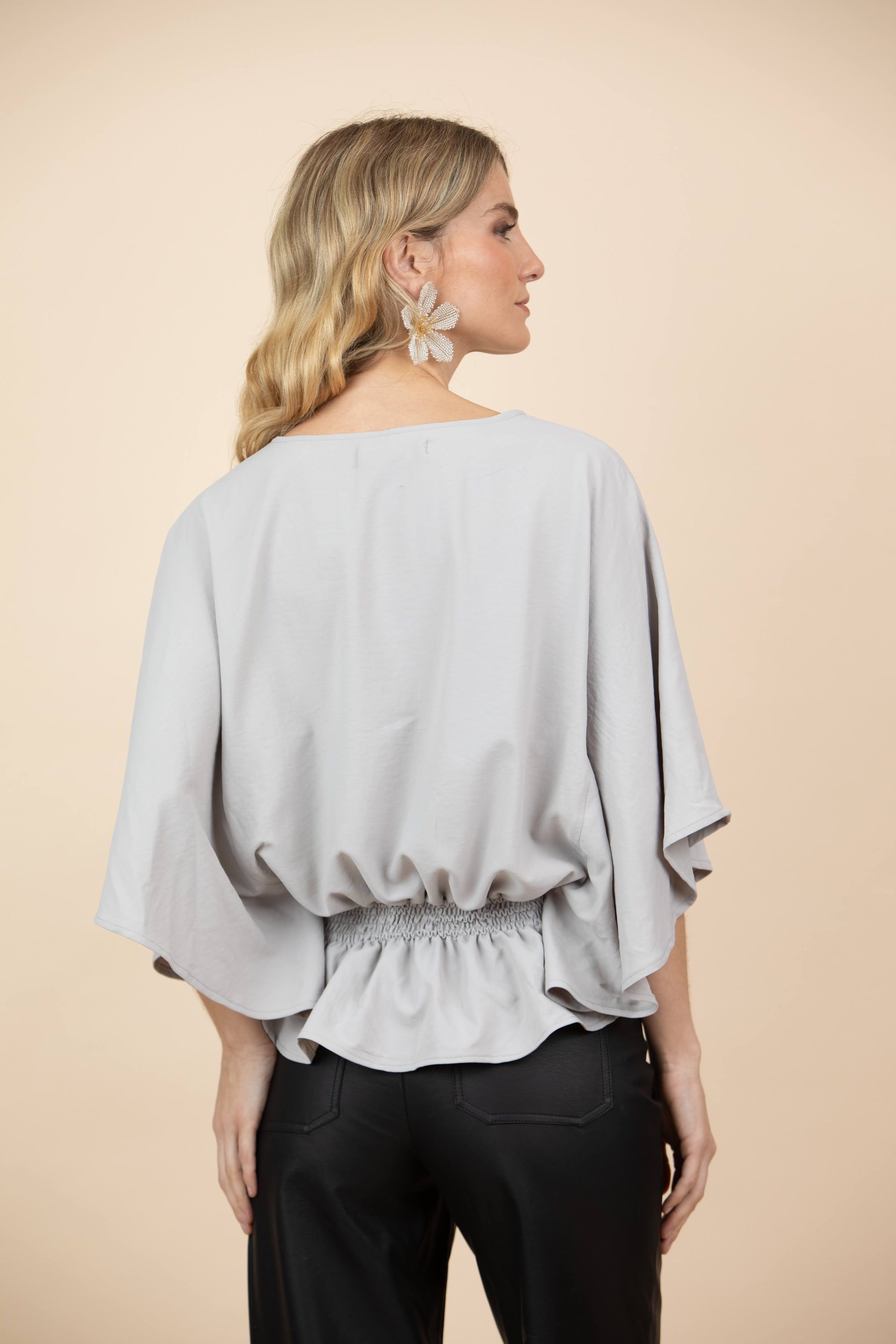 Blusa Matilde Gris Perla