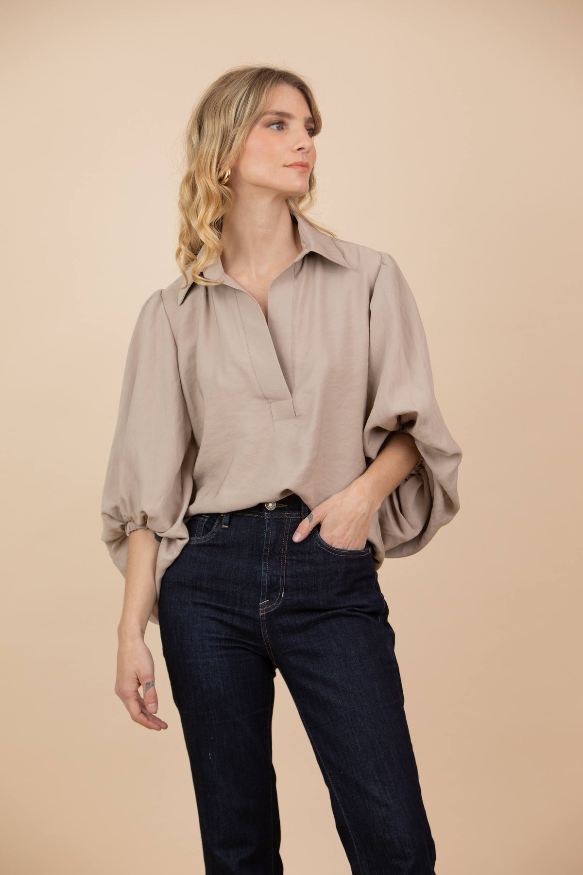 Blusa Natalia Beige