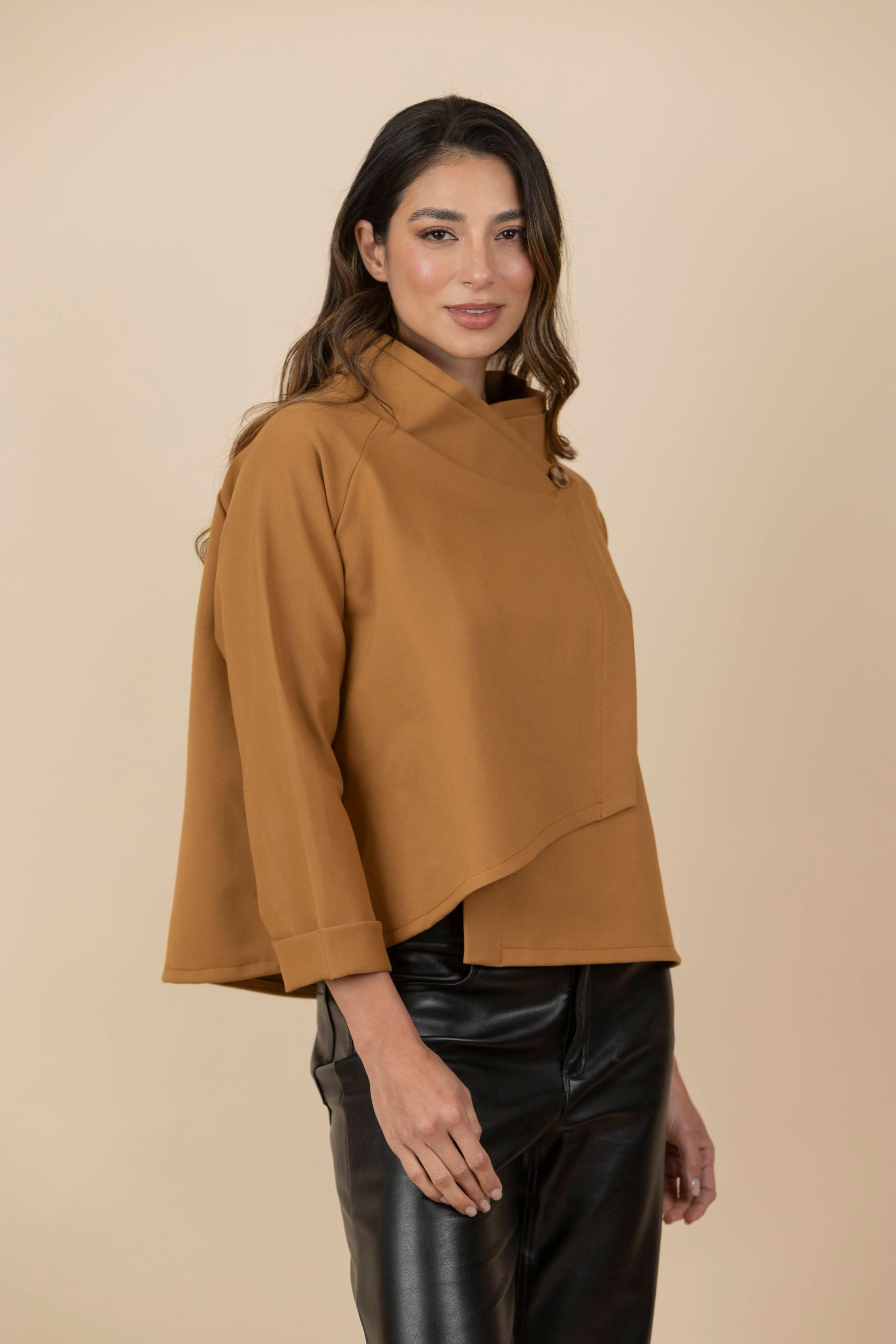 Blusa / Chaqueta Zoe Mostaza