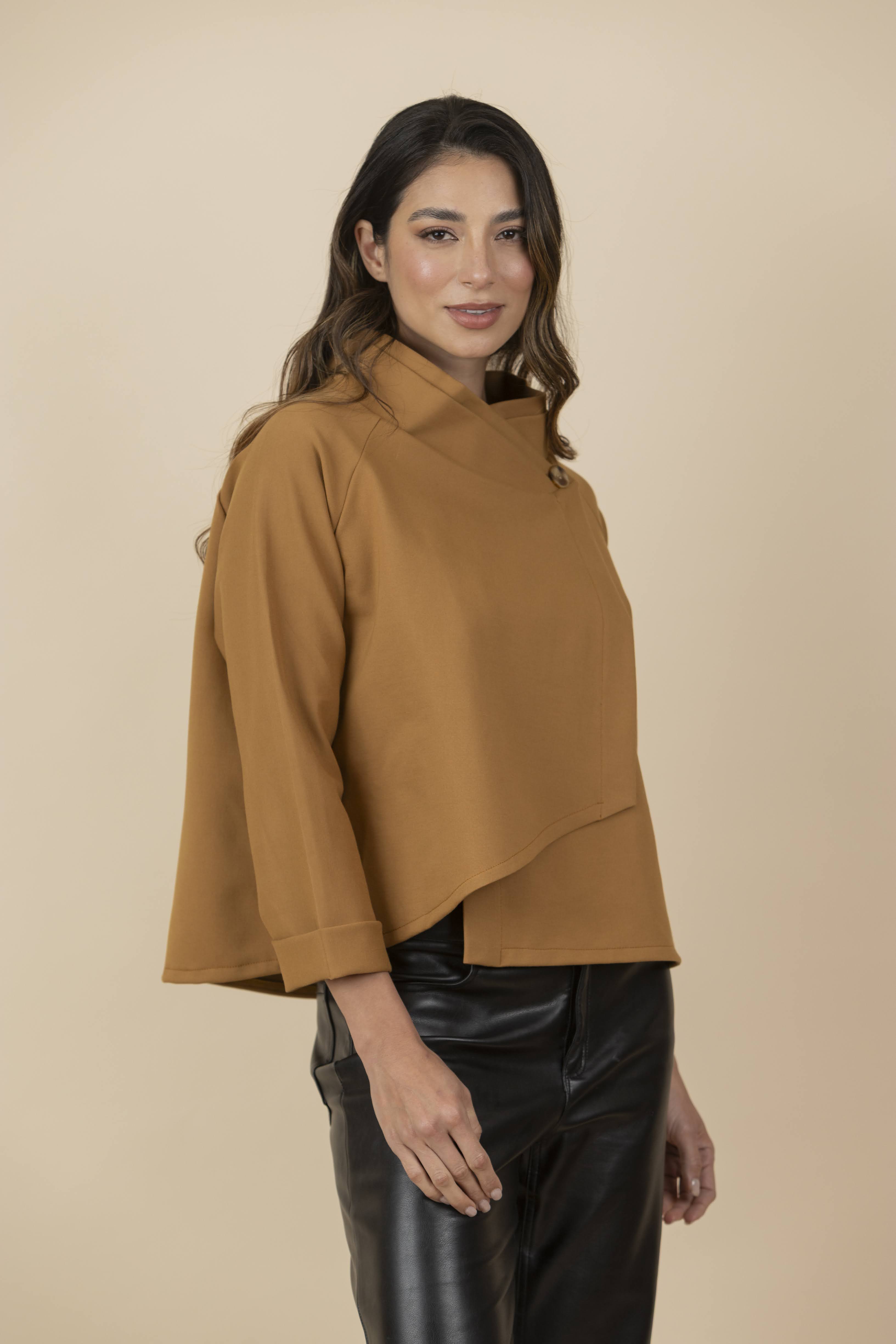Blusa / Chaqueta Zoe Mostaza