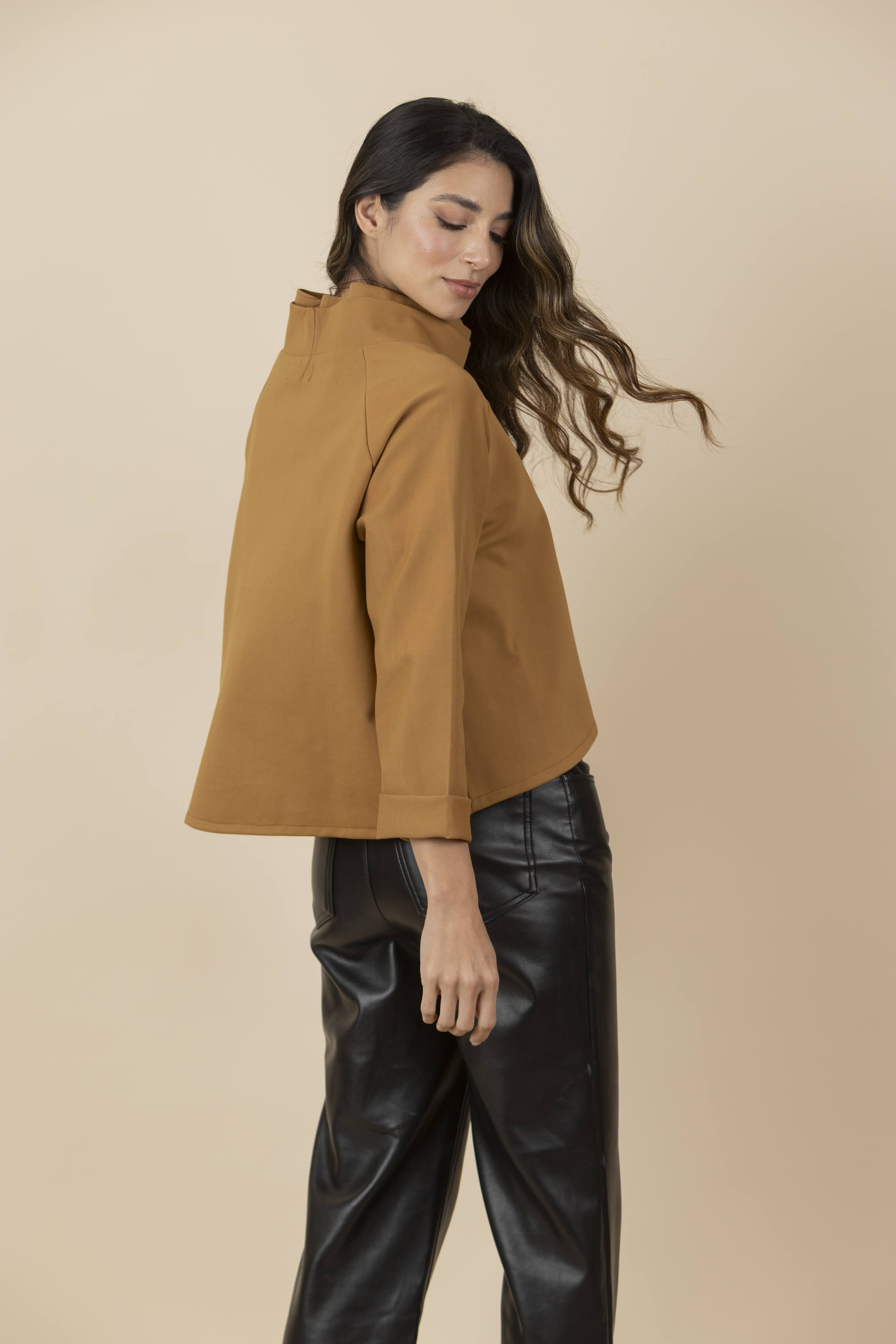 Blusa / Chaqueta Zoe Mostaza