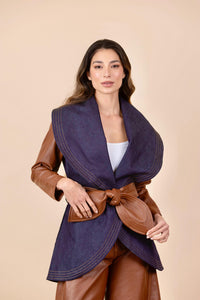 Chaqueta María Jean Caramelo
