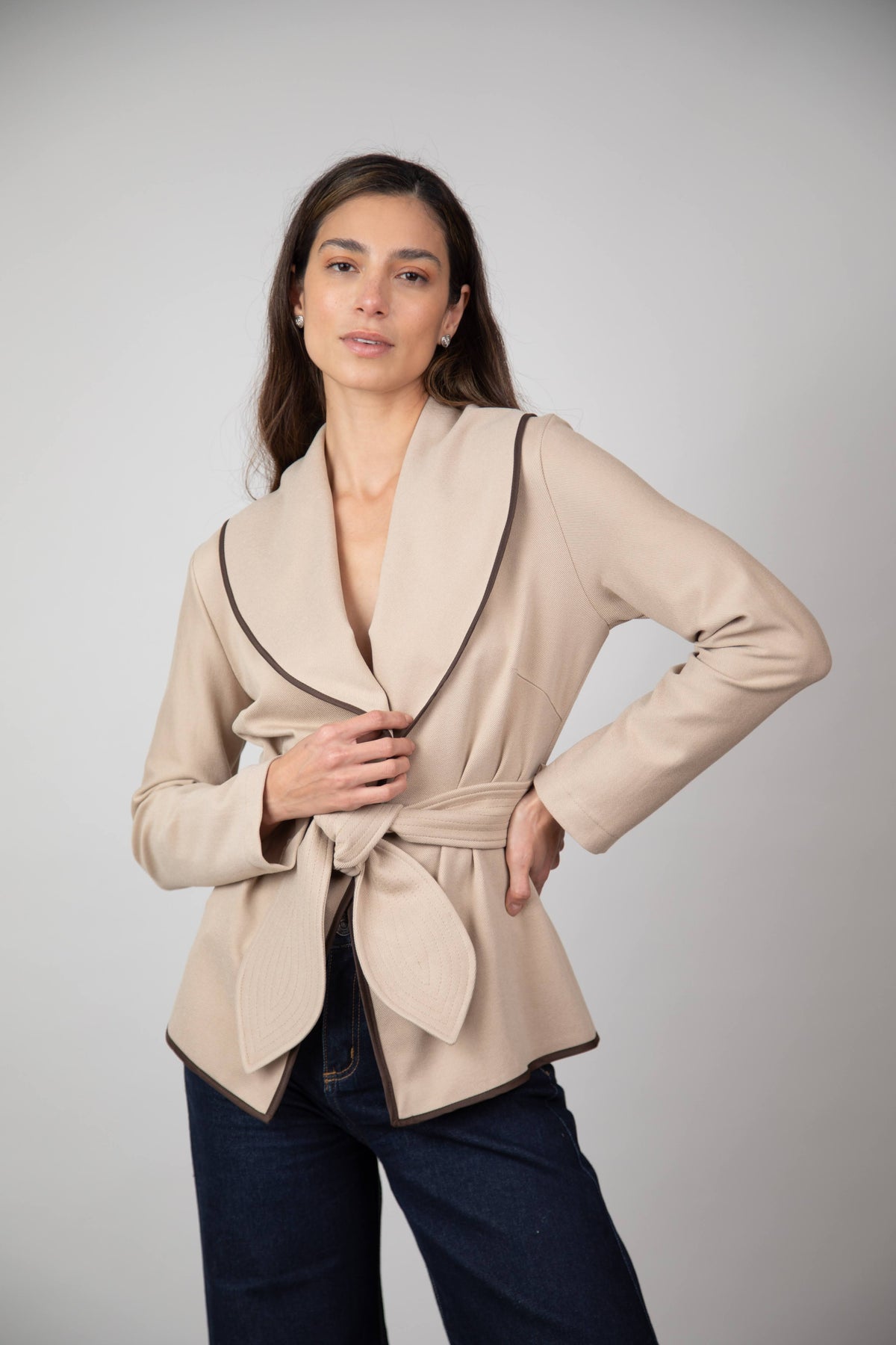 Chaqueta Victoria Resort Beige